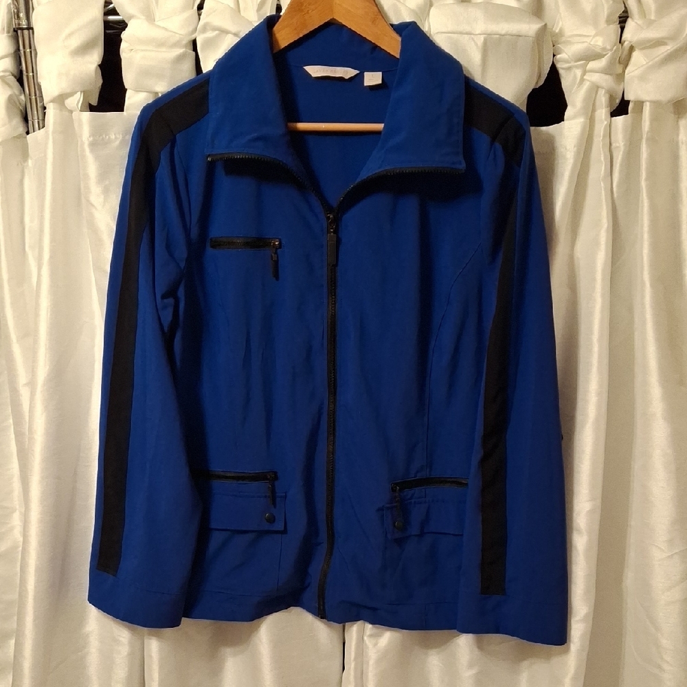 Laura Ashley Vibrant Blue Jacket Lg